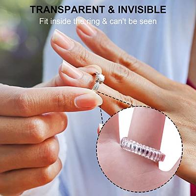 Ring Sizer Adjuster for Loose Rings Invisible Ring Guards for Women and Men Spiral  Ring Tightener