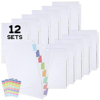 Photo Album Set - Clear Pocket Sleeves, 6 Tab Dividers, 3-Ring