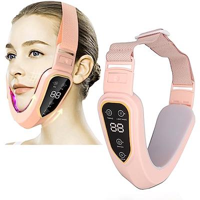 Face V Line Tape Massager Device Soft Fabric Jawline Exerciser, Facial  Strap V Line Mask Lifting Belt V Face Lifting Mask Gift for Women Mam