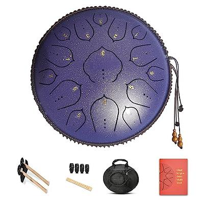 Tongue Drum 14 Inch 15 Notes Handpan Drum Tank Drum Chakra Drum