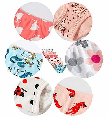 Barara King Girls' Undies 100% Cotton Panties Little Girls Soft Underwear  Kids Briefs (Pack of 6) Size 5 6 - Yahoo Shopping