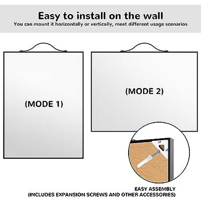 Basics Magnetic Dry Erase Board, Aluminum Frame, 11 inch x 14 inch, White