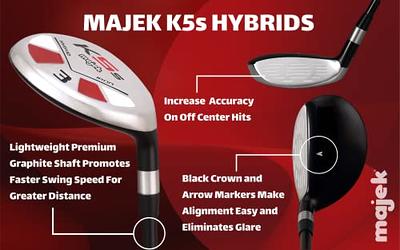 Majek Senior Men's Golf All Hybrid Complete Full Set, which