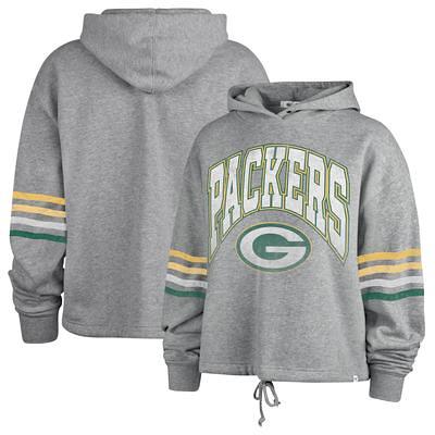 Green Bay Packers Antigua Victory Pullover Hoodie - Heather Gray