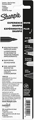 Sharpie Permanent Markers, Fine Point, Red Ink, Pack of 3 (30102) - Yahoo  Shopping