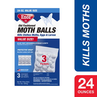 Enoz Lavender Scented Moth Balls, Packets Kill Clothes Moths & Carpet  Beetles, 6 oz - Yahoo Shopping