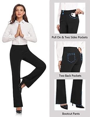  G4Free Women's Fleece Lined Bootcut Pants Strechy Yoga