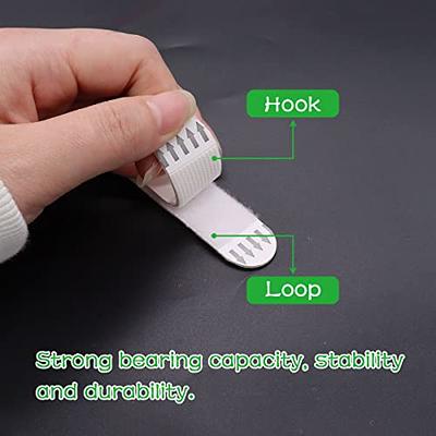 4-Pair 4x6 inch Upgrade Hook Loop Tape Double-Side Adhesive Strips