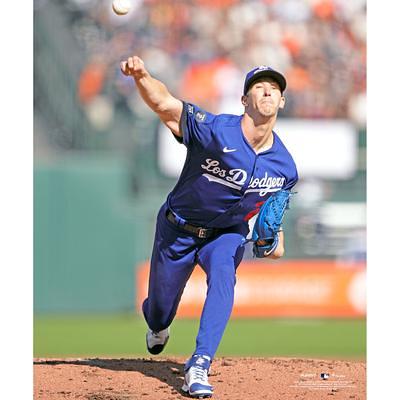 Clayton Kershaw Los Angeles Dodgers Unsigned Pitching in the