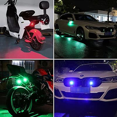  LECART Wireless Remote Control Anti-Collision Strobe Lights 7  Colors Battery Operated Led Motorcycle Drone Lights for Night Flying Riding  Mini Car Emergency Strobe Warning Light 2 Pcs : Automotive