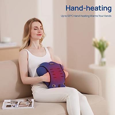  Shiatsu Back Shoulder and Neck Massager with Heat Deep Tissue  3D Kneading Massager for Relieving Muscle Pain Gift for Men/Women/Mom/Dad-  Blue : Health & Household