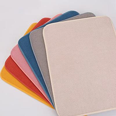 2pcs Dish Drying Mat Microfiber Dishes Drainer Mats Dish Drying Pad - Yahoo  Shopping