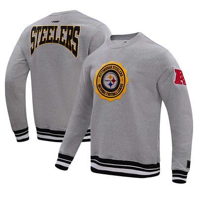 Pittsburgh Steelers New Era Women's Floral Pullover Hoodie - Gray