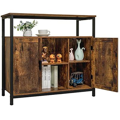 ARTPOWER 54 Kitchen Microwave Cabinet/Stand with Storage and Drawers,  Pantry Storage Cabinet with Hutch & Adjustable Shelves for Kitchen, Dining