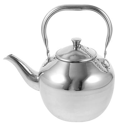 Caraway 2 Quart Whistling Tea Kettle - Durable Stainless Steel Tea Pot -  Fast Boiling, Stovetop Agnostic - Non-Toxic, PTFE & PFOA Free - Includes  Pot