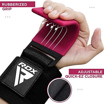RDX Weight Lifting Straps Figure 8, Anti Slip Strap with cuffs wrist  Support for Gym Workout Deadlift Powerlifting Bodybuilding Weightlifting,  Fitness