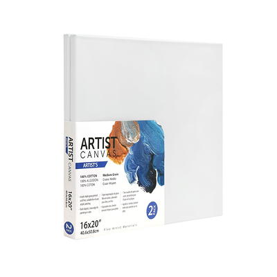 Daler-Rowney Simply Stretched Art Canvas Pack, 24 inch x 30 inch, 2 Piece, White