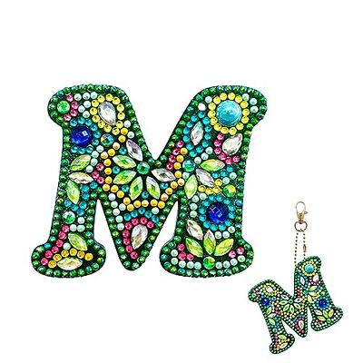 YOYA Diamond Painting Keychains Double Sided 5D A-Z 26 Letters Diamond  Painting Keychain Kit DIY Full Drill Diamond Painting Art Letter Keychains  Gem Art Diamond Painting Kits for Adults Letters (M) 