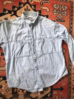 Vintage Levis Chambray Work Shirt 1990S Sun Faded Xl - Yahoo Shopping