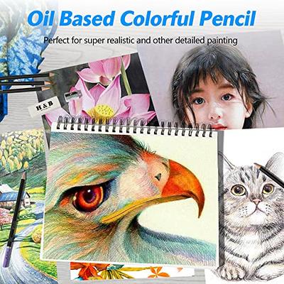 H & B 180 Colored Pencils for Adult Coloring, Drawing Art Supplies Kit for  Artists Adults