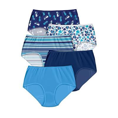 Plus Size Women's Cotton Brief 5-Pack by Comfort Choice in Evening Blue Cat  Pack (Size 9) Underwear - Yahoo Shopping