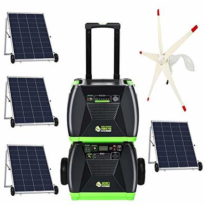 NATURE'S GENERATOR 1800-Watt/2880W Peak Push Button Start Solar Powered  Portable Generator with Power Pod and Three 100W Solar Panels GXNGPT - The  Home Depot