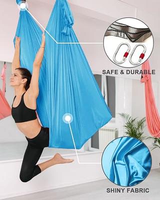 Aerial Yoga Hammock Kit 5.5 Yards Aerial Silks Yoga Swing Flying