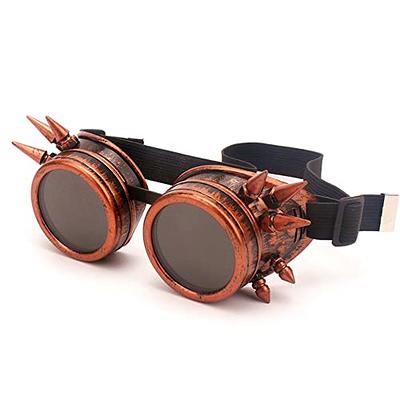 SGBETTER 4 Pack Steampunk Goggles Vintage Goggles for Men Women Halloween  Steampunk Theme Party Punk Gothic Cosplay Costume Accessories, Red Copper -  Yahoo Shopping