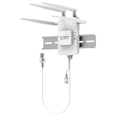 VONETS VAP11S Industrial High Power 2.4GHz WiFi Bridge/Repeater/Mini  Router/ Ethernet to WiFi Hotspot Extender 300Mbps with 2 RJ45  Ports/Antennas