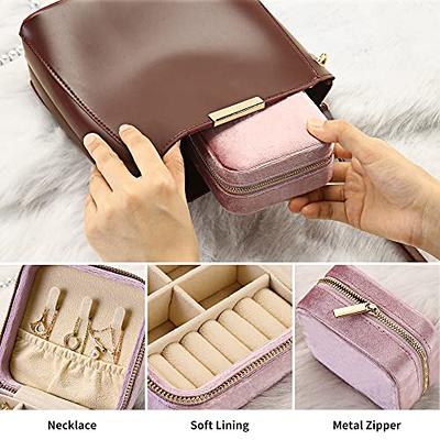 batifine Travel Jewelry Box, Small Travel Jewelry Organizer