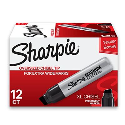 SHARPIE Magnum Permanent Markers, Chisel Tip, Black, Pack of 12 - Yahoo  Shopping