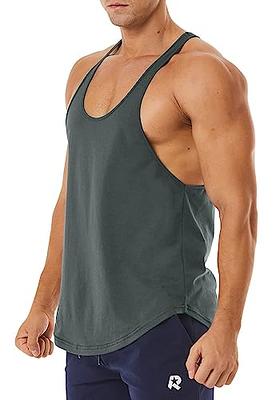 Men's Workout Quick Dry Soft Gym Bodybuilding Stringer Tank Tops