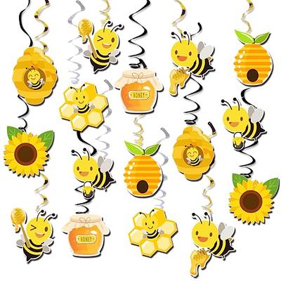 Honey Bee Cupcake toppers 2 inch circles digital collage sheet