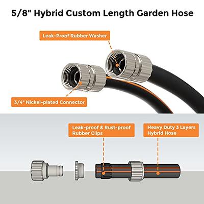 Giraffe Tools Leader Hose 5 ft, 5/8 Rubber Water Hose with Custom Length,  Heavy Duty, No Kink, Flexible Garden Hose with Female to Female Fittings  for Garden & Yard - Yahoo Shopping