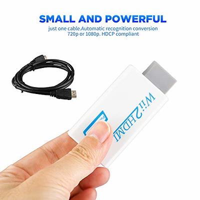 Wii to HDMI-compatible Converter Full HD 720P 1080P 3.5mm Audio  Wii2HDMI-compatible Adapter for PC HDTV Monitor Display