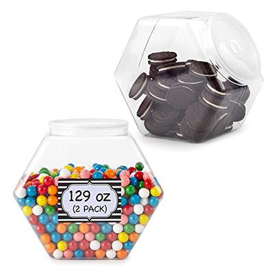 HomeyHoney Glass Candy Jars with Airtight Lids for Candy Buffet