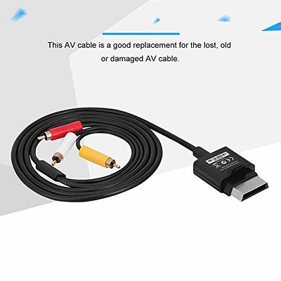 AV Composite and S-Video Cable compatible with Microsoft Xbox 360 / Xbox  360 Slim