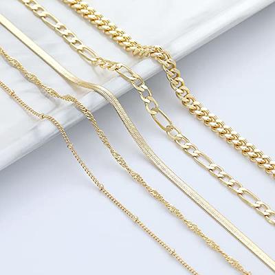  Picuzzy Layered Stacked Gold Choker Necklaces for