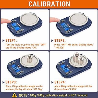  Upgraded Large Size Food Scale for Food Ounces and Grams,  YONCON Kitchen Scales Digital Weight for Cooking, Baking, 3kg by 0.1g High Accurate  Gram Scale with 2 Tray, Tare Function, LCD