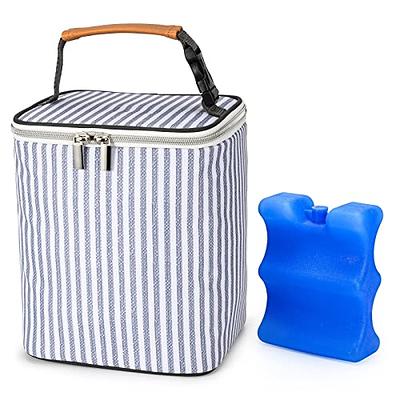  Mancro Breastmilk Cooler Bag with Ice Pack, Insulated