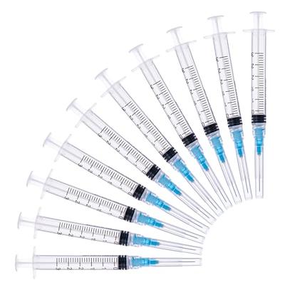 3ml Disposable Luer Lock Syringes with 23G 1 Inch Needle Individual Package  - Pack of 20