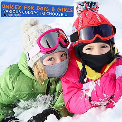 Kids Balaclava Ski Mask 2 Pack, Winter Hat Face Cover Neck Warmer for 3-8  Toddler Children Boys Girls, Windproof Full Face Masks Under Helmet for Cold  Weather Skiing, Football, Cycling(Black&Blue) - Yahoo Shopping