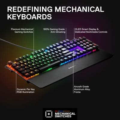 SteelSeries Apex 7 Mechanical Gaming Keyboard – OLED Smart Display