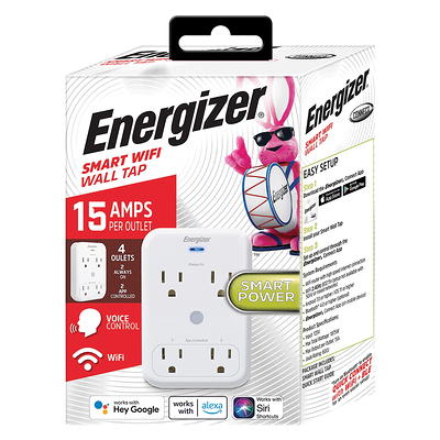 Enbrighten Plug-In Wi-Fi Smart Switch, Indoor, 1 Grounded Outlet, 51249,  White 