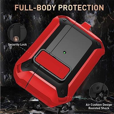  Olytop AirPods 3rd Generation Case with Lock Lid, Armor AirPod 3  Case Cover Full-Body Rugged Protective Case Shockproof Cover Men with  Carabiner for Apple Airpods 3rd Gen Case-Black : Electronics
