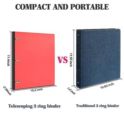  1-inch 3 Ring Binder with 2 Interior Pockets, 1'' Basic Binders  Holds US Letter Size 8.5'' x 11'' Paper - Durable, Versatile Binders for  Office, Home, and School Use, 6