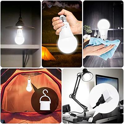 Emergency LED Light Bulb with Rechargeable Battery for Hurricane Power  Outage