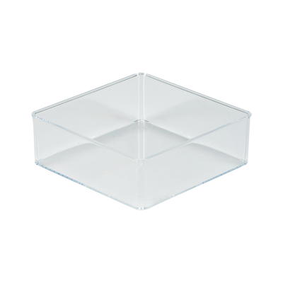 Small 8 x 4 x 2 Plastic Organizer Tray Clear - Brightroom 1 ct