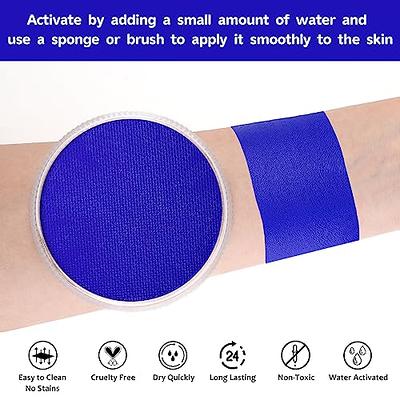 Blue Face Body Paint(30gm), Water Activated Face Painting Kit for Kids &  Adults Party, Safe Non-Toxic SFX Makeup Facepaint for Halloween Avatar  Smurf Mystique Special Effects Cosplay Costume & Stage - Yahoo