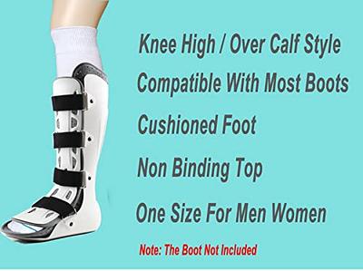 LORVVDE Walking Boot Socks Hospital Sock Liner for Orthopedic Boot Walker  Brace, Boot Socks for Air Cam Walkers and Fracture Boot Cast Cover Surgical  leg 2 Pairs - Yahoo Shopping